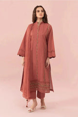 SAPPHIRE -3PC LAWN EMBROIDERED SHIRT WITH BAMBER CHIFFON EMBROIDERED DUPATTA-BIC-4664 Asasay Fakhir