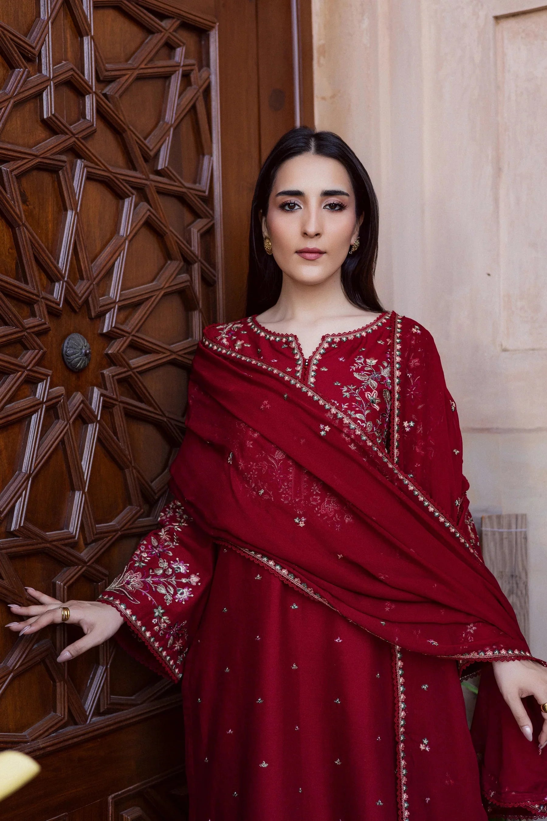 BATIK-3PC LAWN EMBROIDERED SHIRT WITH CHIFFON EMBROIDERED DUPATTA AND TROUSER-BIC-4865 Asasay Fakhir