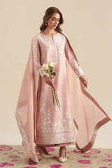 ZAIB-3PC LAWN EMBROIDERED SHIRT WITH CHIFFON EMB DUPATTA AND TROUSER-BIC-4915