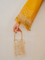 IZEL-3PC LAWN EMBROIDERED SHIRT WITH CHIFFON PRINT DUPATTA AND EMB TROUSER-BIC-4821 Asasay Fakhir