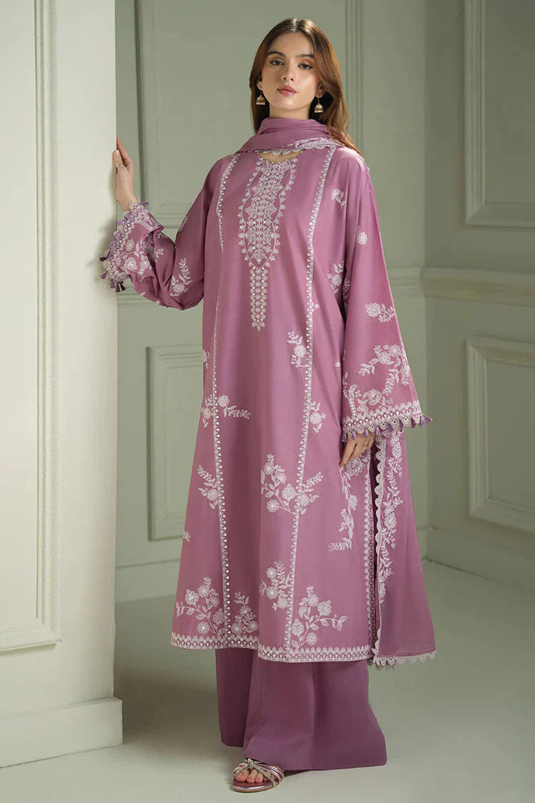 CROSS STITCH-3PC LAWN EMBROIDERED SHIRT WITH CHIFOON MBROIDRERD DUPATTA & TROUSER-BIC-4501 Asasay Fakhir