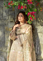 ELAF-3PC LAWN EMBROIDERED SHIRT WITH CHIFFON PRINTED EMBROIDERED DUPATTA AND TROUSER-BIC-4808 Asasay Fakhir