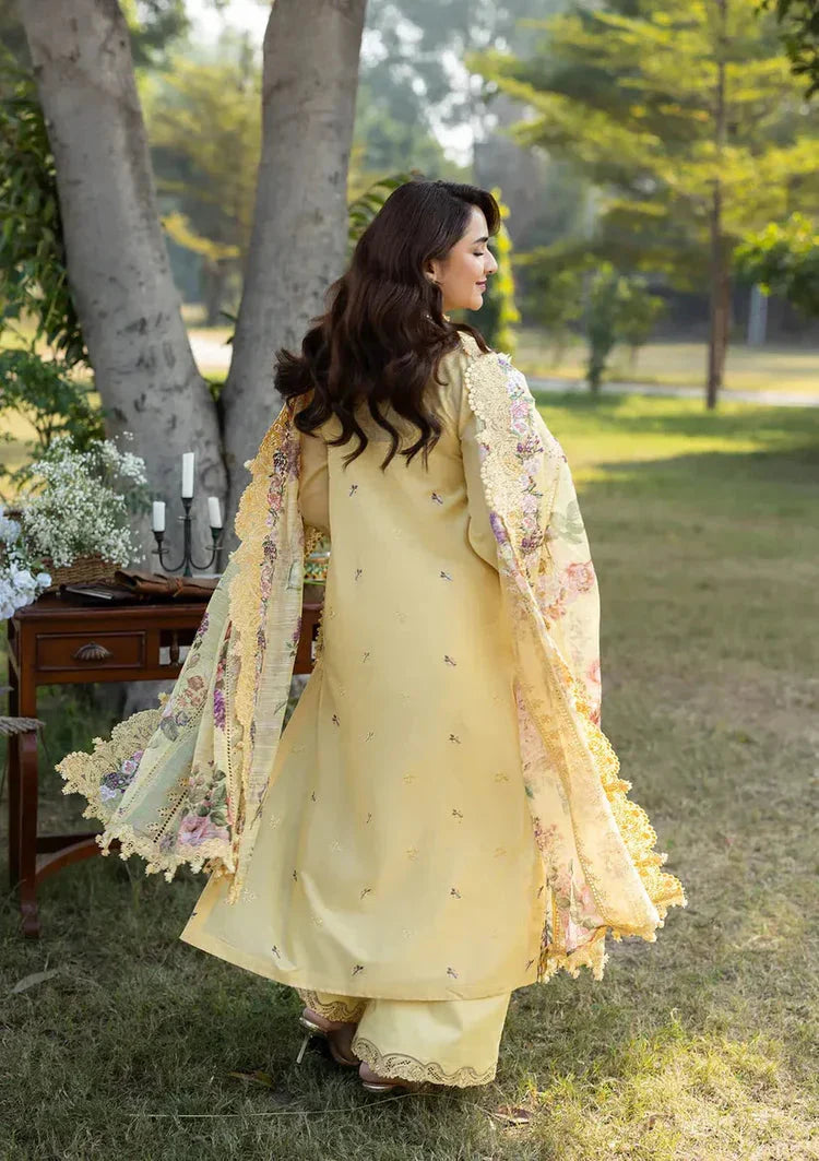 RANG RASIYA-3PC LAWN EMBROIDERED SHIRT WITH CHIFFON PRINTED EMBROIDERED DUPATTA AND TROUSER-BIC-4801 Asasay Fakhir