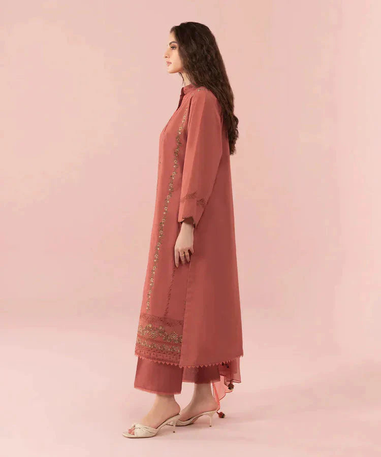 SAPPHIRE -3PC LAWN EMBROIDERED SHIRT WITH BAMBER CHIFFON EMBROIDERED DUPATTA-BIC-4664 Asasay Fakhir