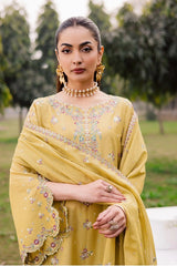 BATIK-3PC LAWN EMBROIDERED SHIRT WITH CHIFFON EMBROIDERED DUPATTA AND TROUSER-BIC-4816 Asasay Fakhir