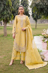 BATIK-3PC LAWN EMBROIDERED SHIRT WITH CHIFFON EMBROIDERED DUPATTA AND TROUSER-BIC-4816 Asasay Fakhir