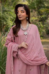 BATIK-3PC LAWN EMBROIDERED SHIRT WITH CHIFFON EMBROIDERED DUPATTA AND TROUSER-BIC-4755 Asasay Fakhir